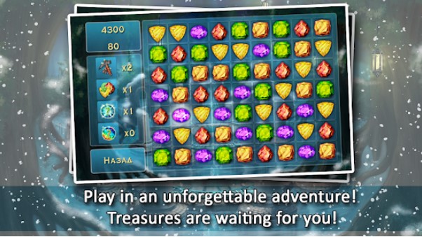Gameplay screenshot from forgotten treasure 2 match 3 for Android
