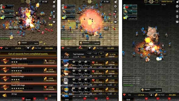 Gameplay screenshot from fortune quest raid for Android