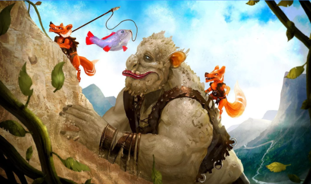 Gameplay screenshot from fox tales kids book for Android