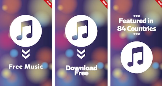 Gameplay screenshot from free music download new mp3 music download for Android