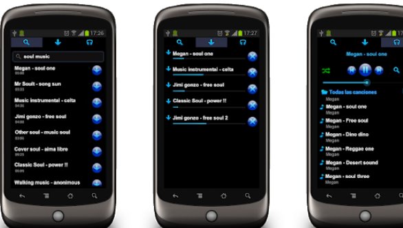 Gameplay screenshot from free music download straussmp3plus for Android