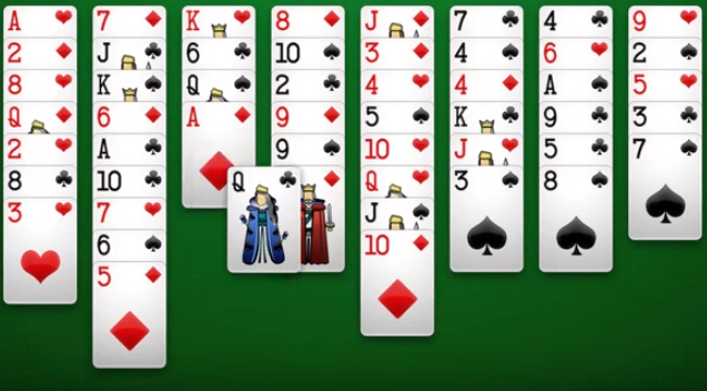 Gameplay screenshot from freecell solitaire plus for Android
