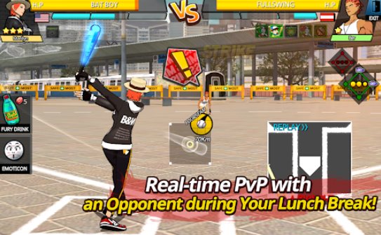 Gameplay screenshot from freestyle baseball2 for Android