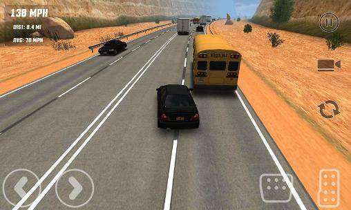 Gameplay screenshot from freeway traffic rush for Android