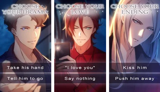 Gameplay screenshot from freshman fantasies romance otome game for Android