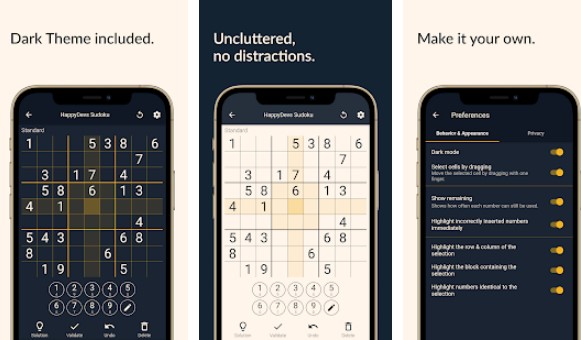 Gameplay screenshot from friendly sudoku free puzzle game no ads for Android