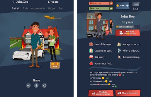 Gameplay screenshot from from zero to hero cityman for Android