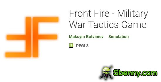 juego de tácticas de guerra militar de fuego frontal