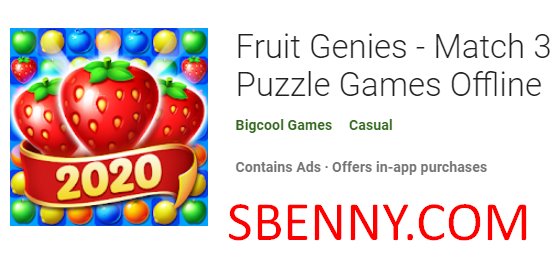 fruit genies match 3 puzzle games offline