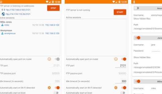 Fajls ta' aċċess għal server ftp fuq l-internet MOD APK Android