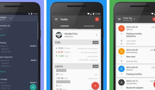 fuelio gas log and costs MOD APK Android
