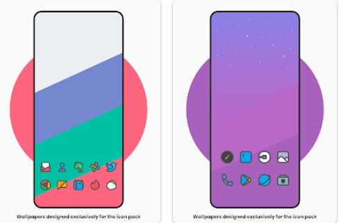 Gameplay screenshot from fun icon pack for Android