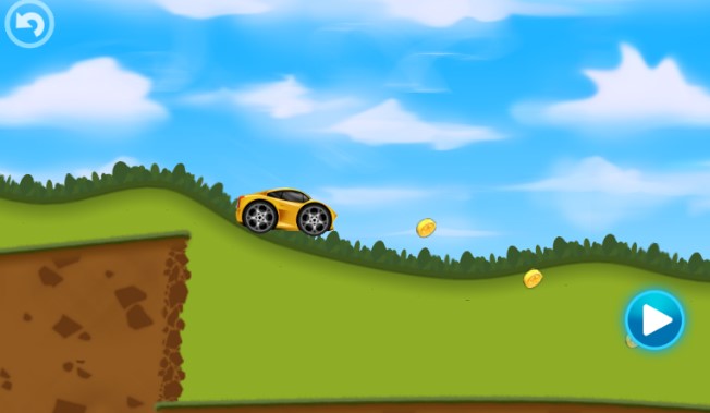 Gameplay screenshot from fun kid racing for Android