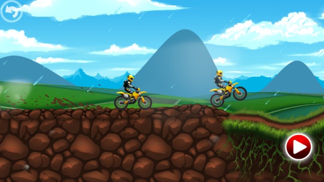 Gameplay screenshot from fun kid racing motocross for Android