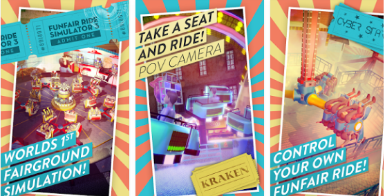 Gameplay screenshot from funfair ride simulator 3 for Android