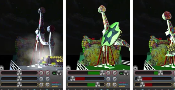 Gameplay screenshot from funfair ride simulator circus for Android