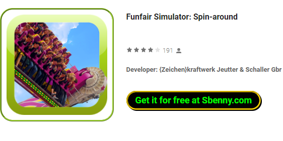 Funfair simulator dreht sich um