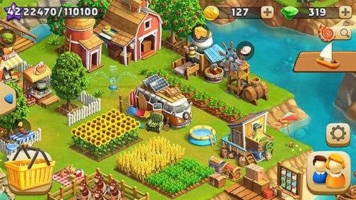 Gameplay screenshot from funky bay farm and adventure game for Android