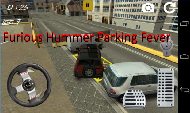 febre estacionamento Hummer furiosa