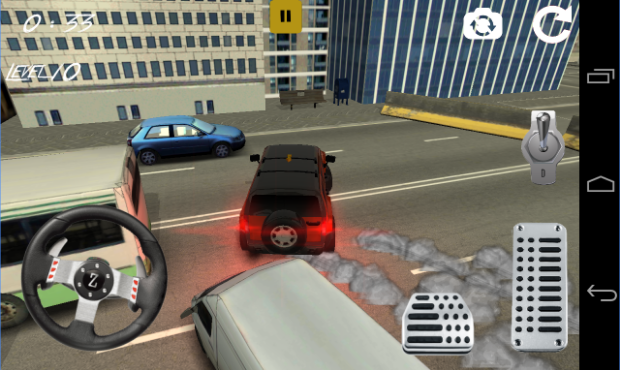 Gameplay screenshot from furious hummer parking fever for Android