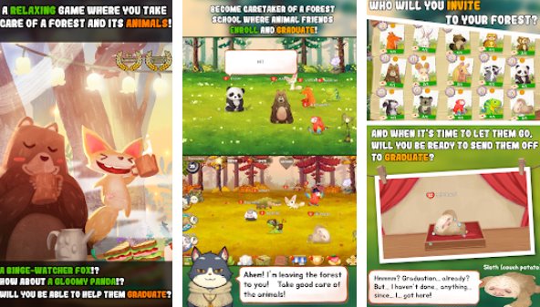 Gameplay screenshot from fuzzy seasons animal forest for Android