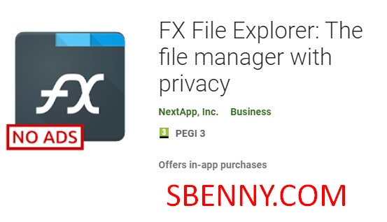 FX فایل اکسپلورر مدیر فایل با حریم خصوصی