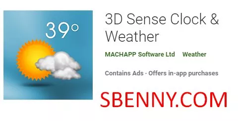 3d sense clock and weather