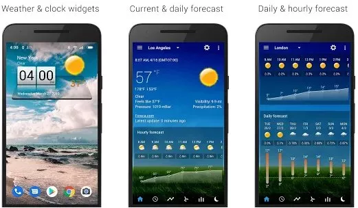 Gameplay screenshot from 3d sense clock and weather for Android