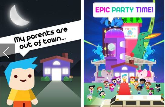 Gameplay screenshot from Epic Party Clicker for Android