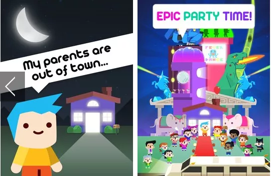 Gameplay screenshot from Epic Party Clicker for Android
