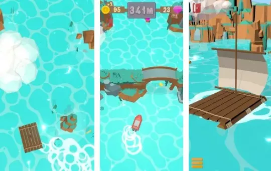 Gameplay screenshot from dandy drift a relaxing journey no ads for Android