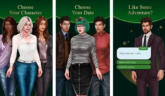 Gameplay screenshot from daring destiny story choices for Android