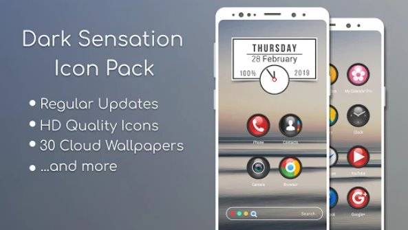  Dark Sensation -Icon Pack