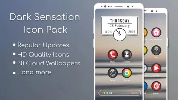  Dark Sensation -Icon Pack