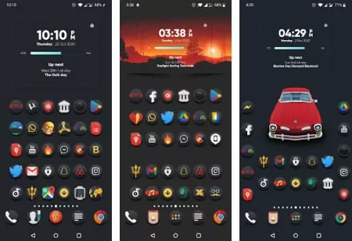 Gameplay screenshot from darko 3 icon pack for Android