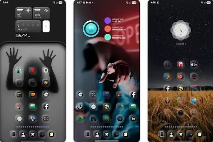 Gameplay screenshot from darko glass icon pack for Android