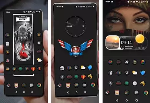 Gameplay screenshot from darkonpd icon pack for Android