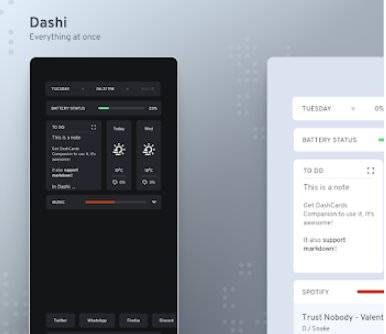 dashcards for klwp 