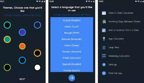 Gameplay screenshot from date calculator pro for Android