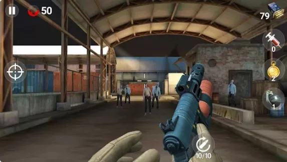 Gameplay screenshot from dead fire zombie shooting for Android