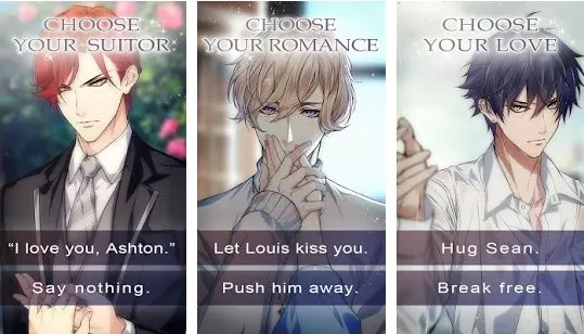 Gameplay screenshot from deceitful devotions romance otome game for Android