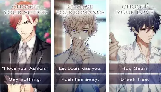 Gameplay screenshot from deceitful devotions romance otome game for Android