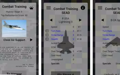 Gameplay screenshot from deep air strike complete for Android