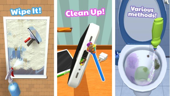 Gameplay screenshot from deep clean inc 3d for Android