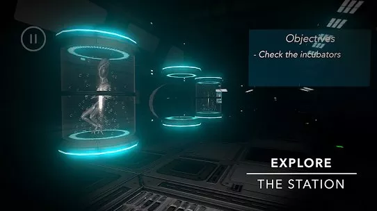 Gameplay screenshot from deep space first contact for Android