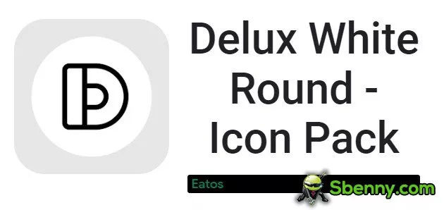 Delux White Round - Icon Pack