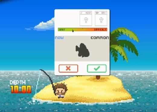 Gameplay screenshot from desert island fishing for Android