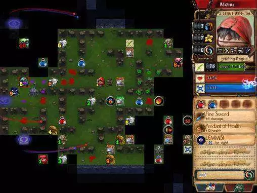 Gameplay screenshot of Desktop Dungeons MOD APK on Android