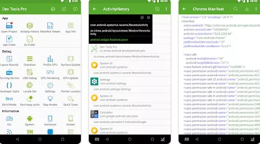 Gameplay screenshot from dev tools pro developer tools for Android