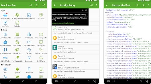 Gameplay screenshot from dev tools pro developer tools for Android